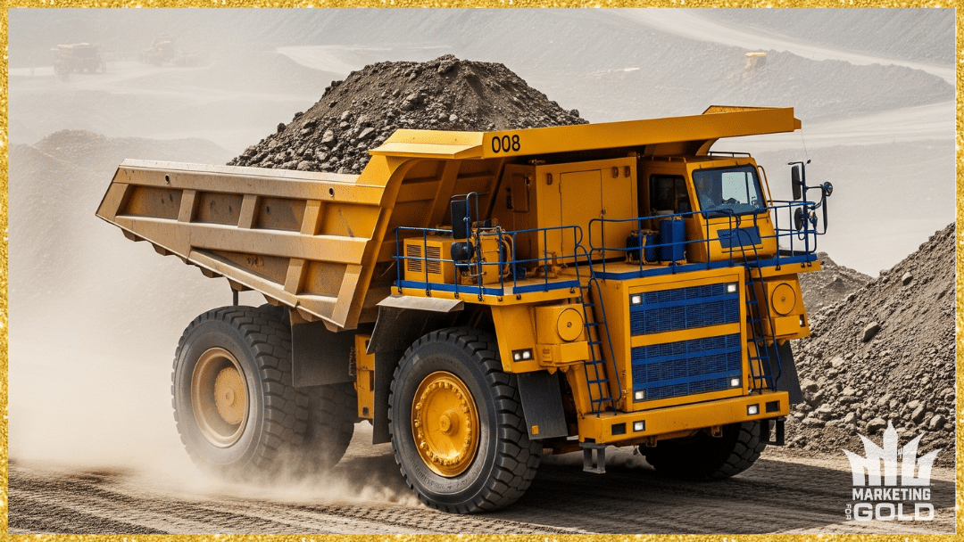 an image of a dump truck representing a marketing management system making things happen.