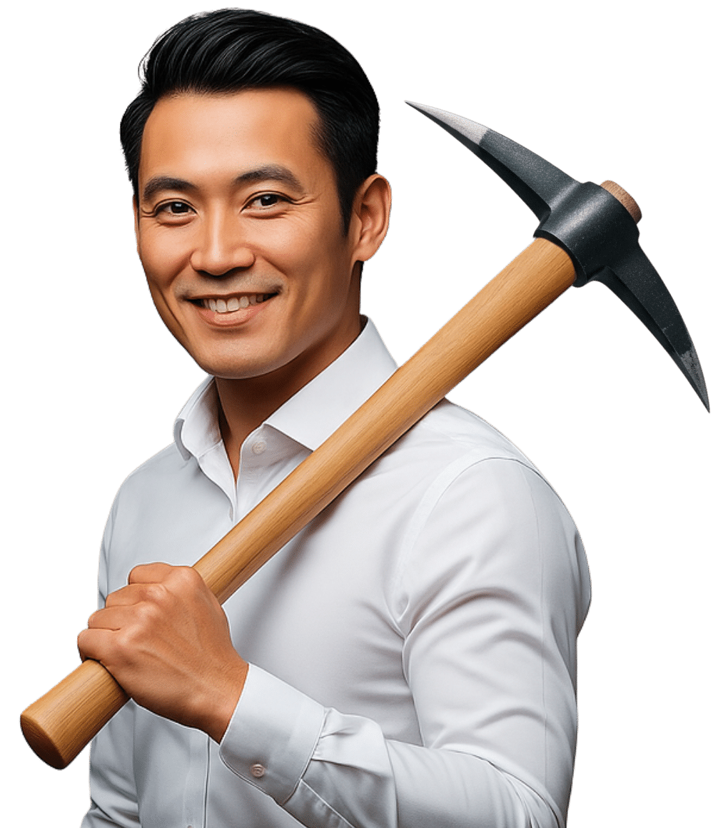 an image of a confident executive who now has a kpi dashboard to grow quickly.
